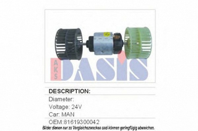 AKS DASIS 742840n -  Вентилятор салона